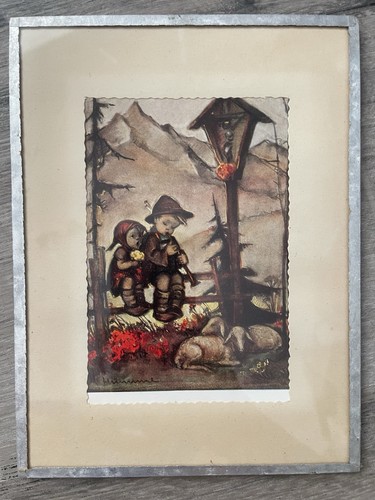 Hummel postkarte holzrahmen - hummel,