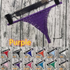 Damen Höschen Bikini Tanga Strand Sonnenbaden Bikini Slip Strickhöschen