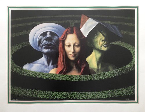 Rudolf hausner farbserigraphie - hausner,