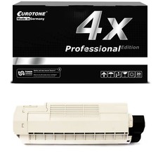 4x Eurotone PRO Toner BLACK f�r OKI C-610-DM