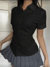 Damen Bluse Hemd Mandarin Asia