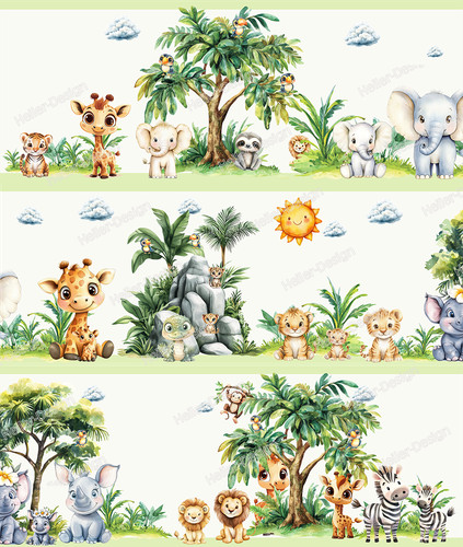 Wandborduere safari tiere - wandborduere,