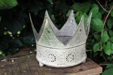 Deko Krone antikgrün M