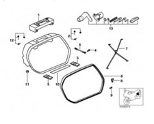 BMW Gepäckband Spanngurt für Seitenkoffer Systemkoffer Koffer  R850 R1100 R1150