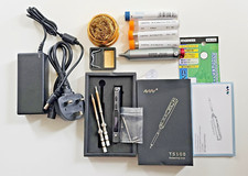 MINI ELEKTRO LÖTKOLBEN SET TS100 PROGRAMMIERBARES OLED DISPLAY MIT ZUBEHÖR