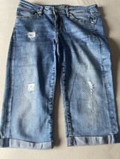 3/4 Jeans Hosen Damen Stretch