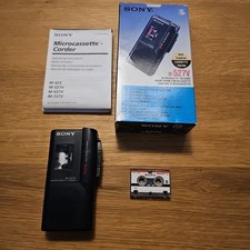 Diktiergerät Sony M-527V Microcassette Dictaphone schwarz Getestet Funktioniert 