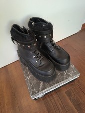 Demonia Ashes 57  Stiefel, Plateau Stiefeletten schwarz  vegan, Größe 40