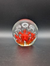 Vintage Glas Briefbeschwerer