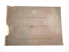 ZF A210J A-210J Regelkraftheber Betriebsanleitung Ersatzteilliste 1964