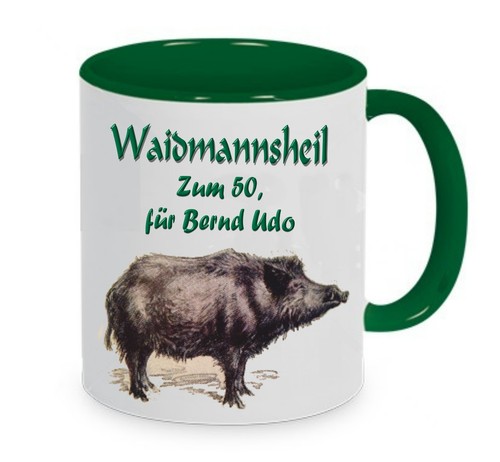 Keramik tasse jagd - keramik, jagd-jäger