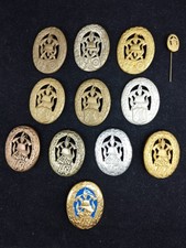 Sammlung 12 Feuerwehr Leistungsabzeichen NRW Westfalen Lippe 1/2 Form & Sonderst