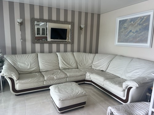 Riesengroßes ledersofa von - riesengroßes,