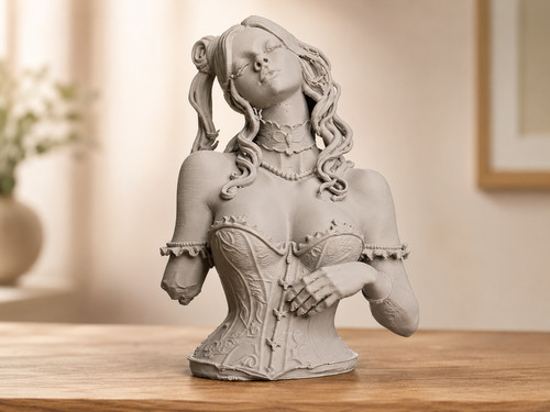 Barocke damen büste skulptur - damen,