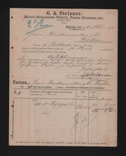 BERLIN, Rechnung 1888, G. A