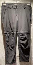 Schöffel Zip Off Damen leichte Sommer Hose Ascona dunkelgrau Gr. 20 / L Neu