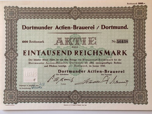 Dortmunder actien brauerei - dortmunder,