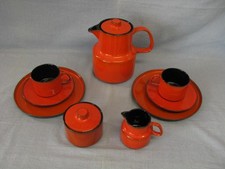 MELITTA Kopenhagen Orange 13 Teile Service für 2 Personen 2 Gedecke, M&Z K-Kanne