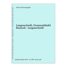 Langenscheidt, Grammatiktafel Russisch : Langenscheidt