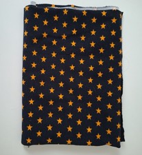 Stoff, schwarz, Sterne , Nähen, ca. 0,85 cm x 0,48 cm, Stretch, gebraucht