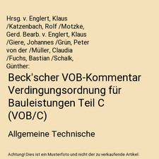 Beck scher vob kommentar - beck'scher, vob-kommentar