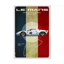 1 Leinwanddruck  Le Mans  Automobilsport Wohnbild Wandbild Kunst  Rennsport