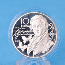 San Marino 10 Euro 2010 Robert Schumann Silber PP/Proof