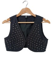 ONLY Bolero Damen Jacke Gr. DE 36 schwarz-silberfarben Casual-Look