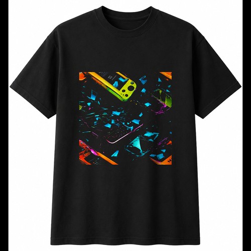 Neon flip phone herren shirt - neon,