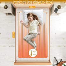 Elektrisch beheizbare Matratzenauflage 150x80cm 100W 6 Heizstufen 8H Auto Off