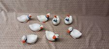 8 er Set Eierbecher lustige Entenfamilie, kleine Enten, Eierhalter