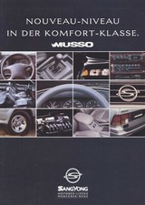 SSANGYONG MUSSO Prospekt und Preisliste 1997 - Brochure