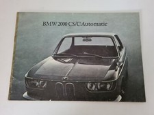 BMW 2000 CS/C Automatic - Prospekt / Katalog / Broschüre - Oldtimer (AU467)