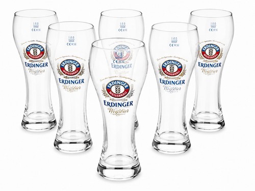 Erdinger weißbier glas - 6x,