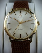 585 Gold Omega Geneve Automatik Herrenuhr **TOP Zustand**