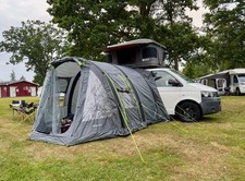 Berger Touring‑L Busvorzelt (aufblasbar), nur 1× genutzt, inkl. Rechnung & Fotos