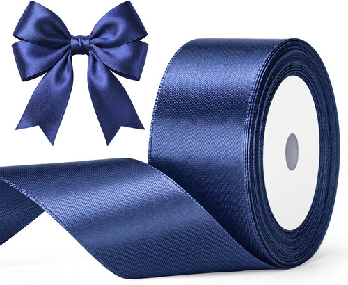 Darkblue satinband 40mm breit - 40mm,,