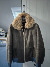 Favior coole Vintage Lammfell Wildleder Jacke Gr. S