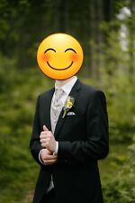 Carlo Cardini Hochzeitsweste mit Krawatte (Plastron) und Einstecktuch