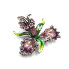 925 Silber antik Brosche