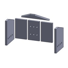 Feuerraumauskleidung Passend für Wodtke** Kamin & Ofen 6-teilig