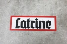 Schild Latrine WC Retro