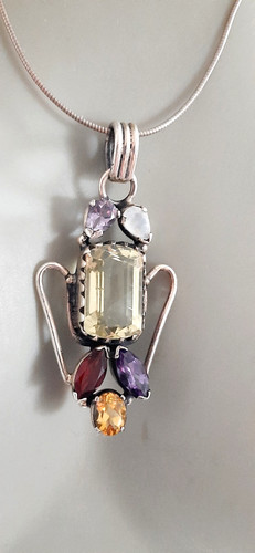 Silber anhänger mit - silber,