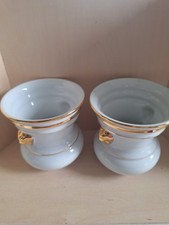 Seltmann . Friesentopf Blumenvase  mit Goldrand ca 9,5 cm hoch