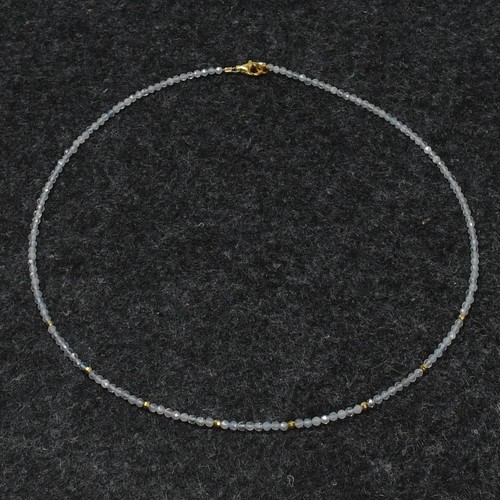 Aquamarin halskette - aquamarin,