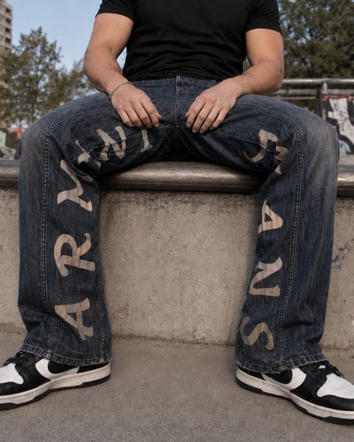 Armani jeans big logo print - |,