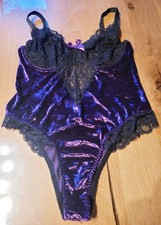 1XL Damen Body Sexy Samtoptik