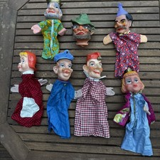 7 alte Handpuppen