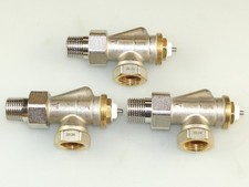 3 x COSMO THERMOSTATVENTIL 1/2" ZOLL AXIAL HEIZUNGSVENTIL HEIZKÖRPERVENTIL