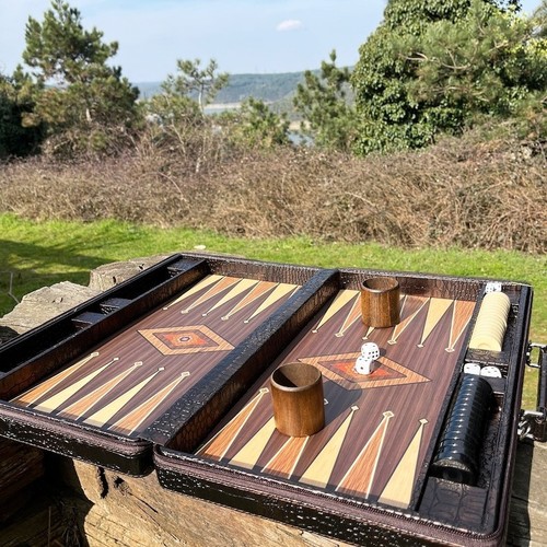 Backgammon set krokodil - set,